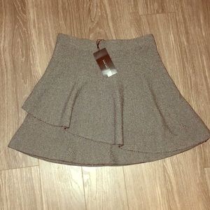 Zara basic collection layered skirt.
